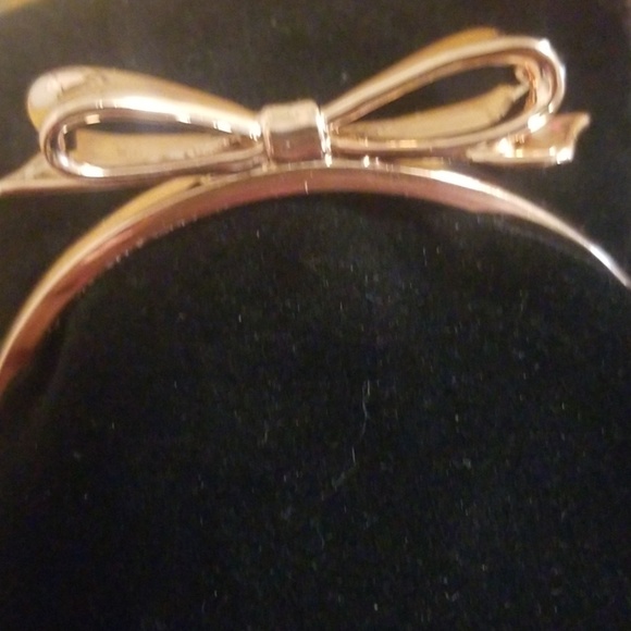 Kate Spade "Love Notes" Rose Gold Hinged Bracelet - Picture 2 of 5